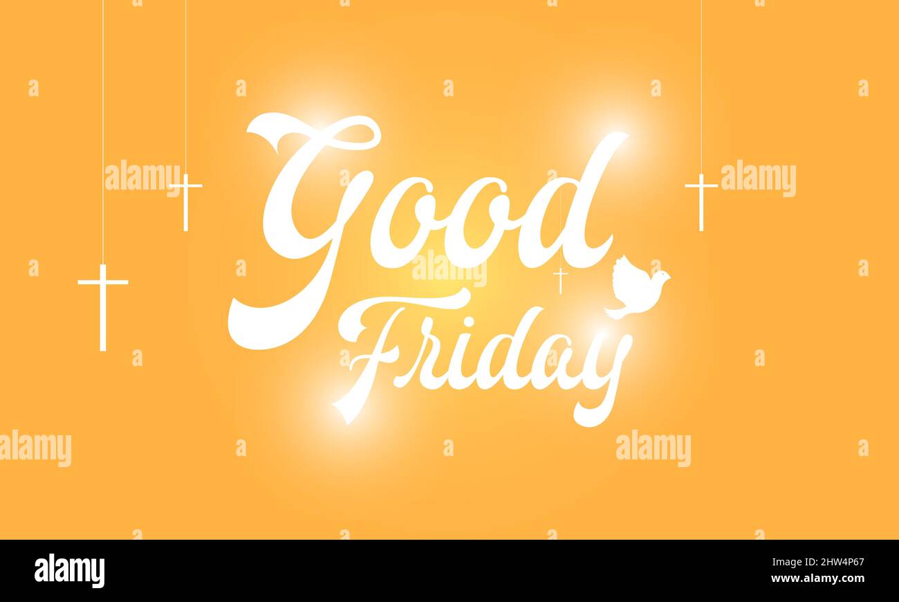 Good Friday. Christian holiday template for banner, card, poster, background. Stock Vector