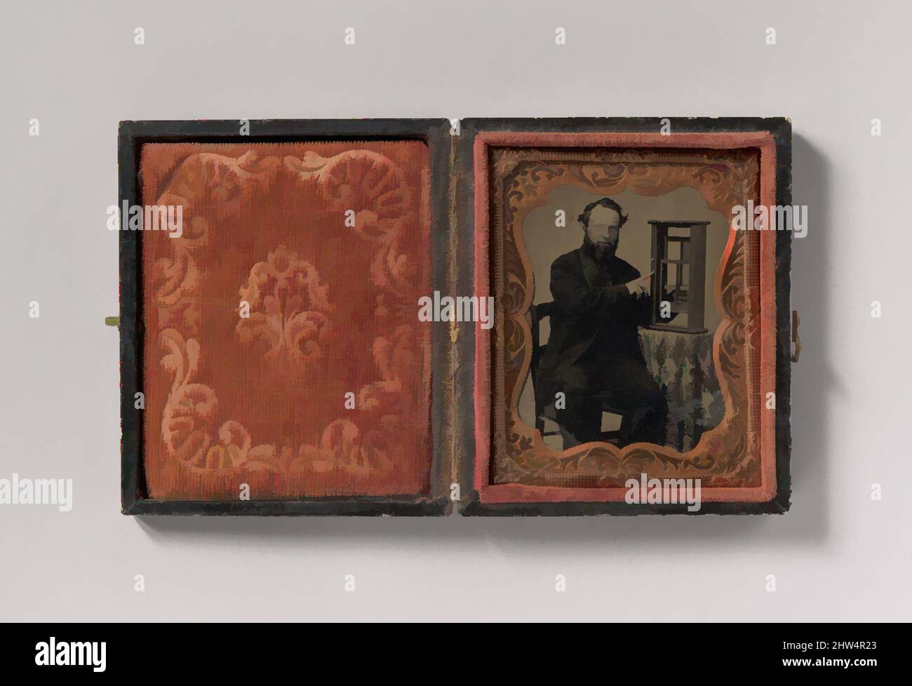 Ambrotype photo of sitting gentleman @1850-60s Ambrotype photo of sitting gentleman @1850-60s