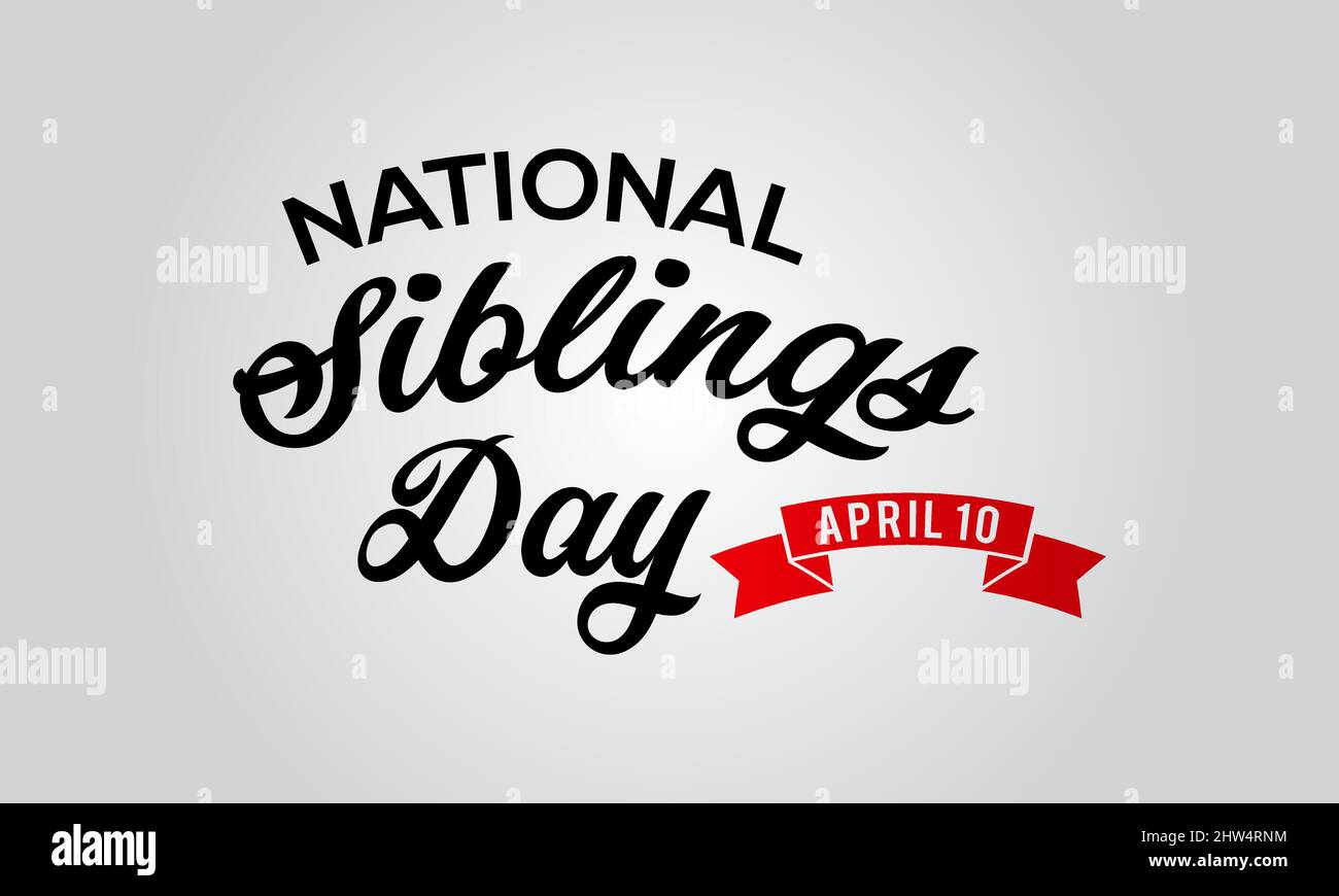 Siblings Day. Siblings love template for banner, card, poster
