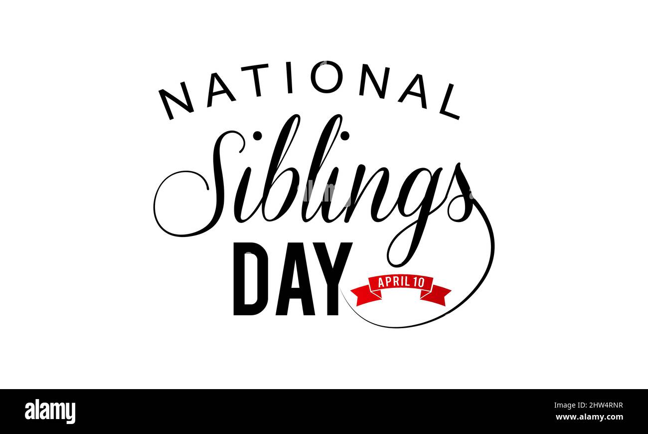 Siblings Day. Siblings love template for banner, card, poster