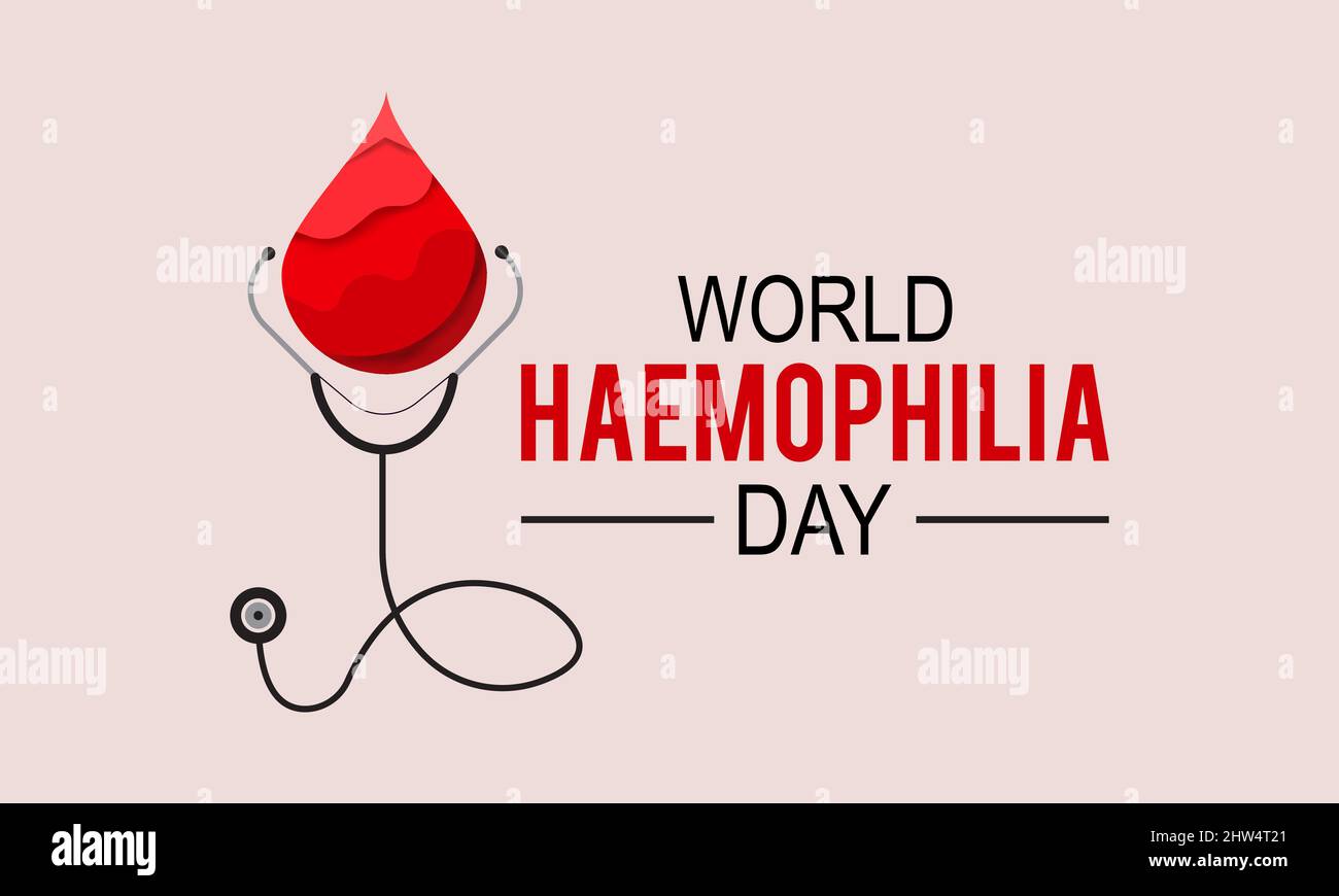 World Haemophilia Day. Health awareness vector template for banner, card, poster, background. Stock Vector