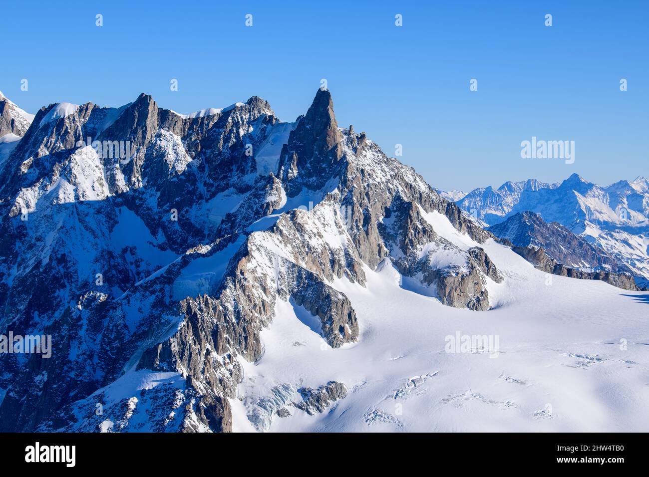 Mont blanc and glacier du geant hi-res stock photography and images - Alamy