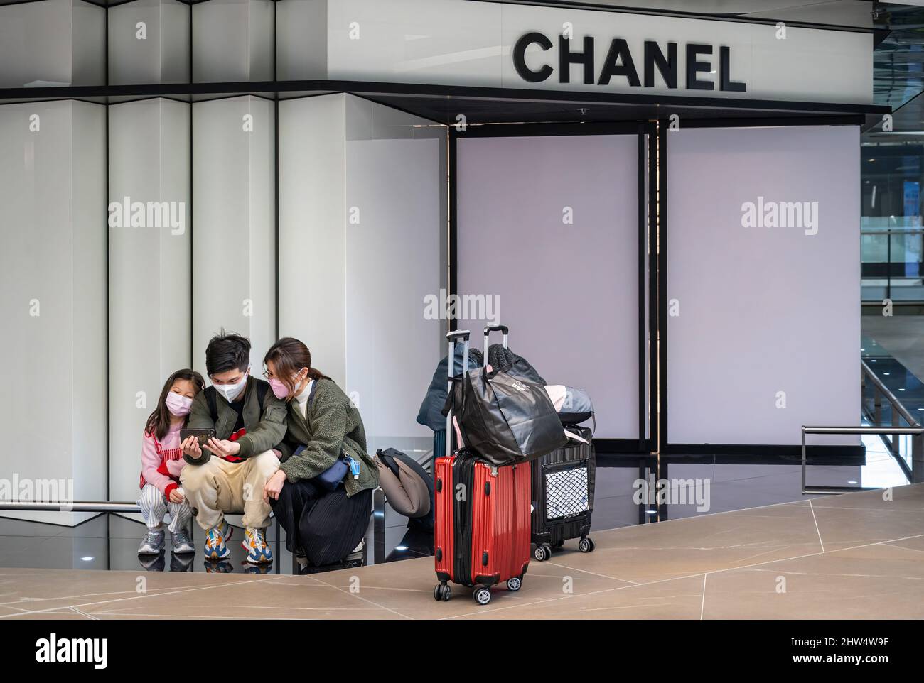 French multinational Chanel clothing and beauty products brand store seen  in Hong Kong. (Photo by Budrul Chukrut / SOPA Images/Sipa USA Stock Photo -  Alamy