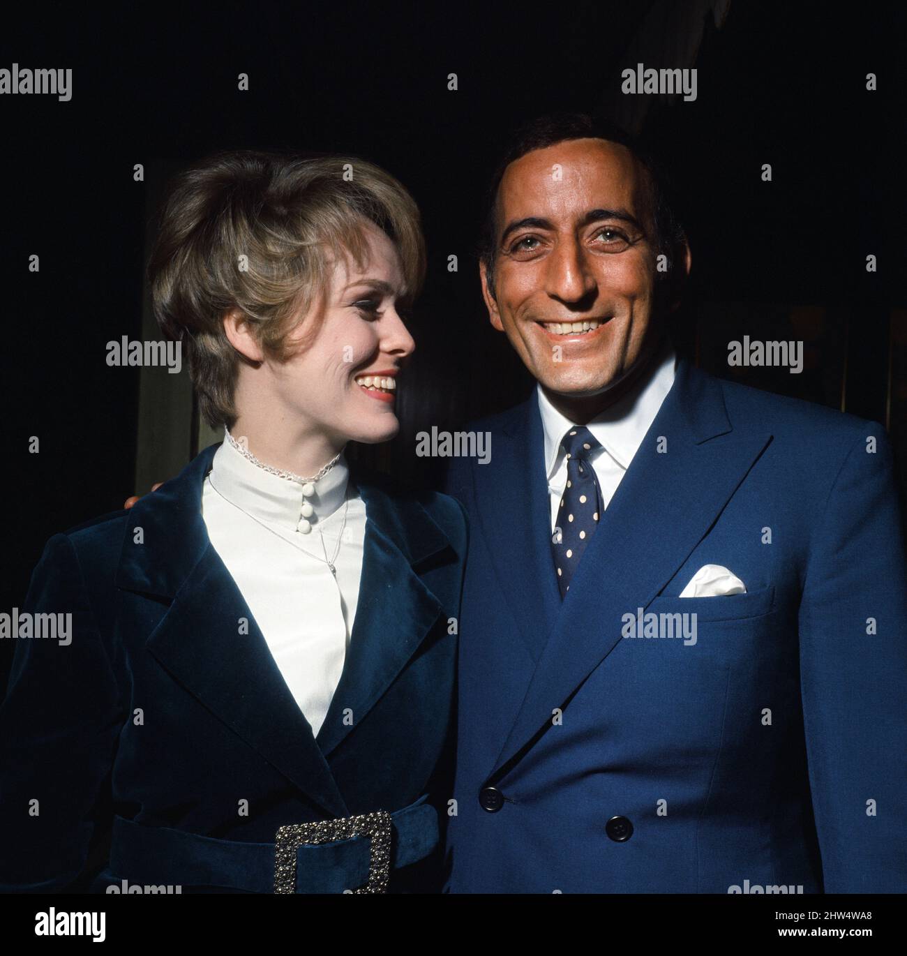 American singer Tony Bennett with Sandi Grant, who he plans to