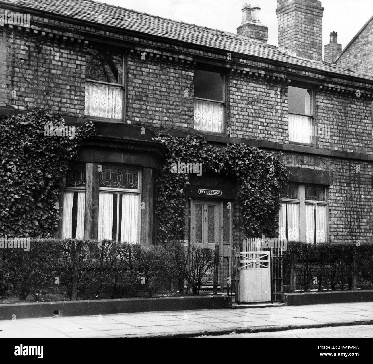 Ivy Cottage at Kelvin Grove, Toxteth. 13th April 1967. Stock Photo