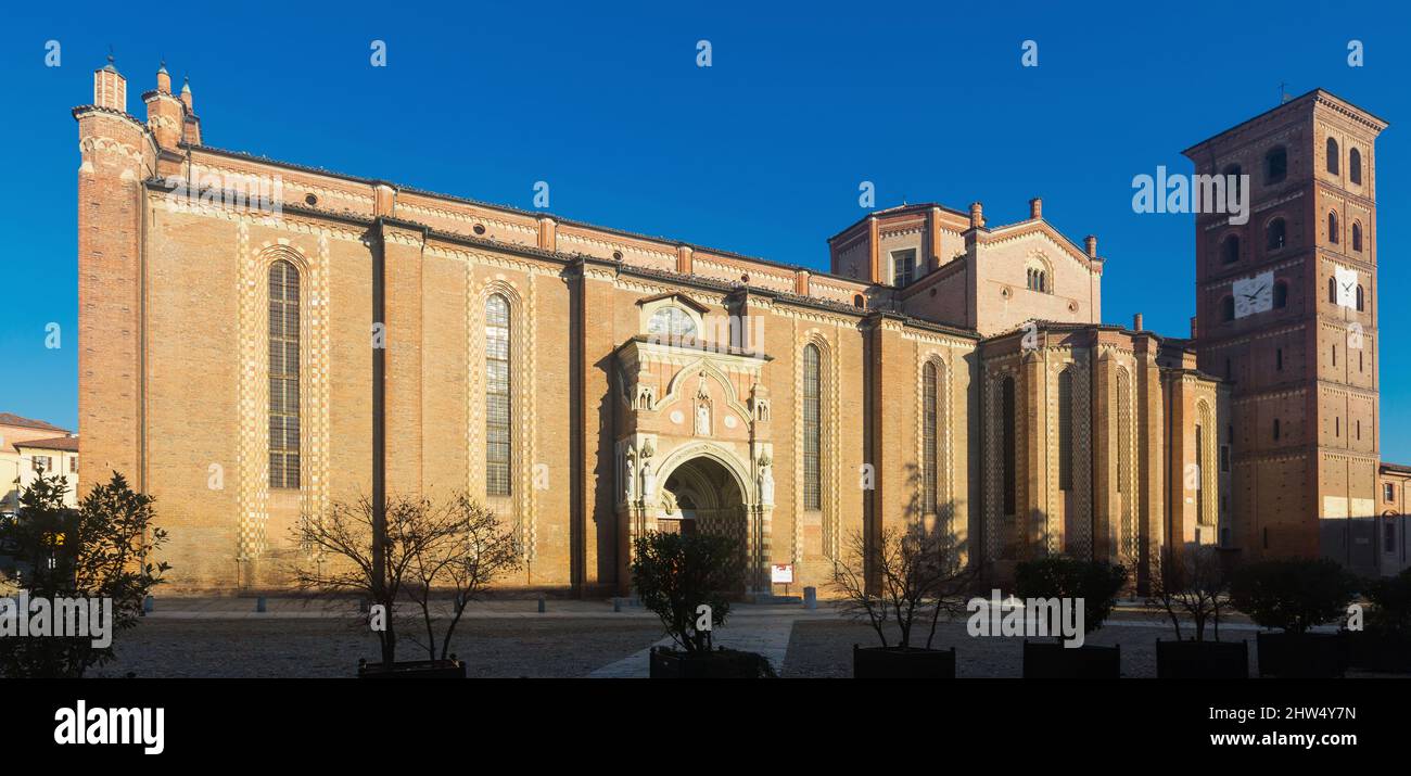 Historical architecture of Asti in Italy Stock Photo - Alamy