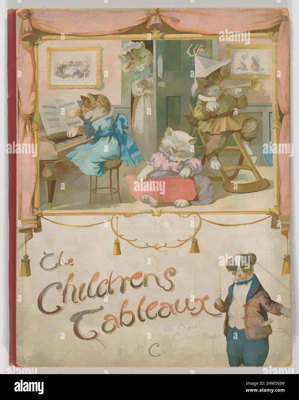 Art inspired by The Children's Tableaux. A Novel Colour Book with Pictures Arranged as Tableaux, ca. 1895, Illustrations: color lithography and commercial process, 10 x 12 6/8 x 11/12 in. (25.4 x 32.4 x 2.3 cm), Books, Classic works modernized by Artotop with a splash of modernity. Shapes, color and value, eye-catching visual impact on art. Emotions through freedom of artworks in a contemporary way. A timeless message pursuing a wildly creative new direction. Artists turning to the digital medium and creating the Artotop NFT Stock Photo