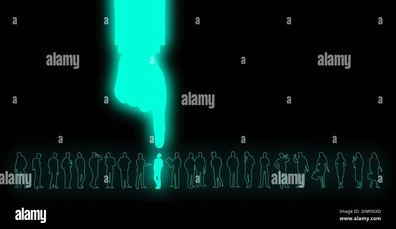 Large finger pointing hi-res stock photography and images - Alamy