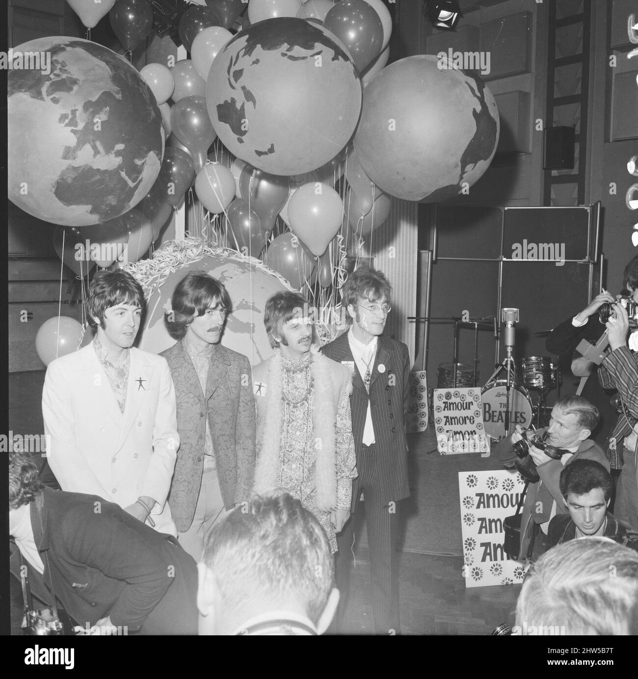 Press call for Our World, the first live global television link