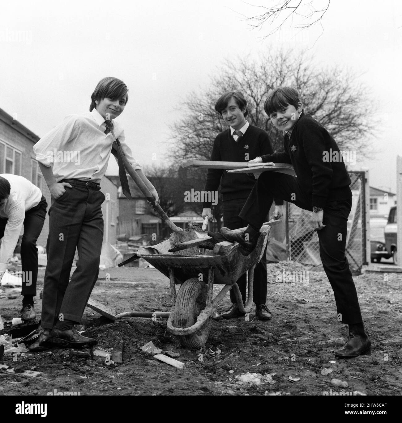 The Artful Dodger: 15 Year old Jack Wild who plays The Artful Dodger in the film version of Lionel Bart's 'Oliver!' at his school - the Barbara Speake Stage School, Acton. 4th February 1968. Stock Photo