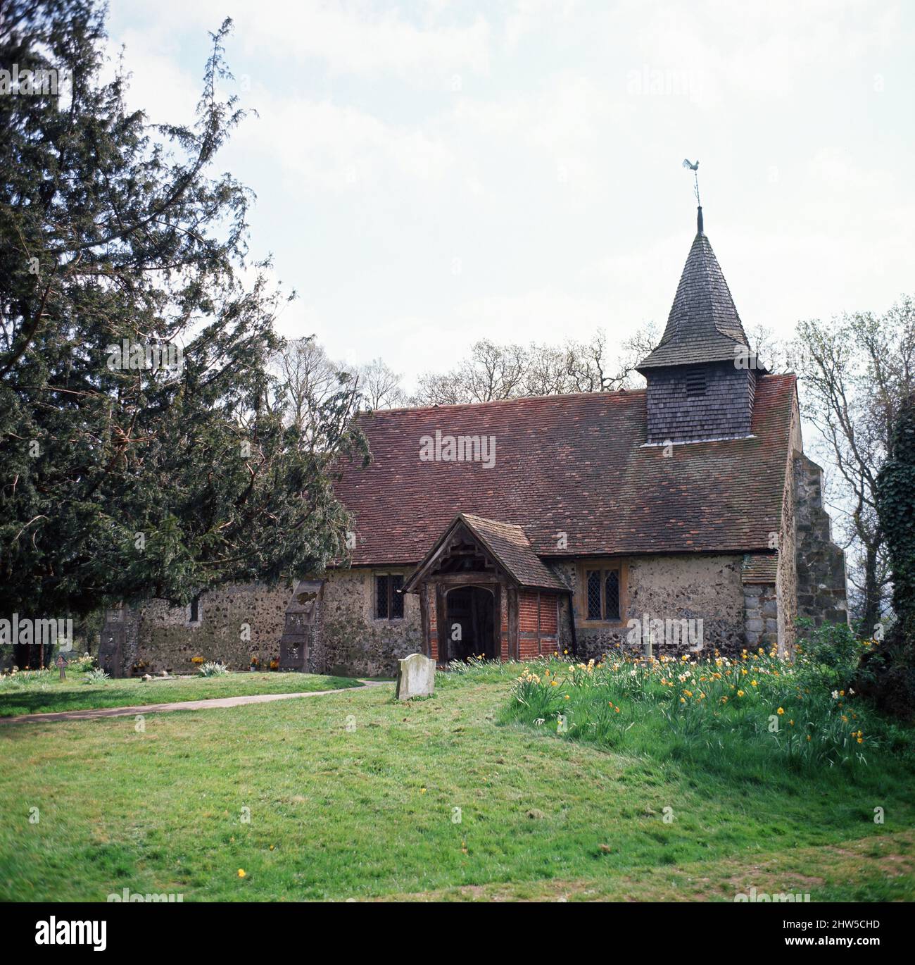 St. Nicholas' Church, Pyrford, Surrey. July 1967 Stock Photo Alamy