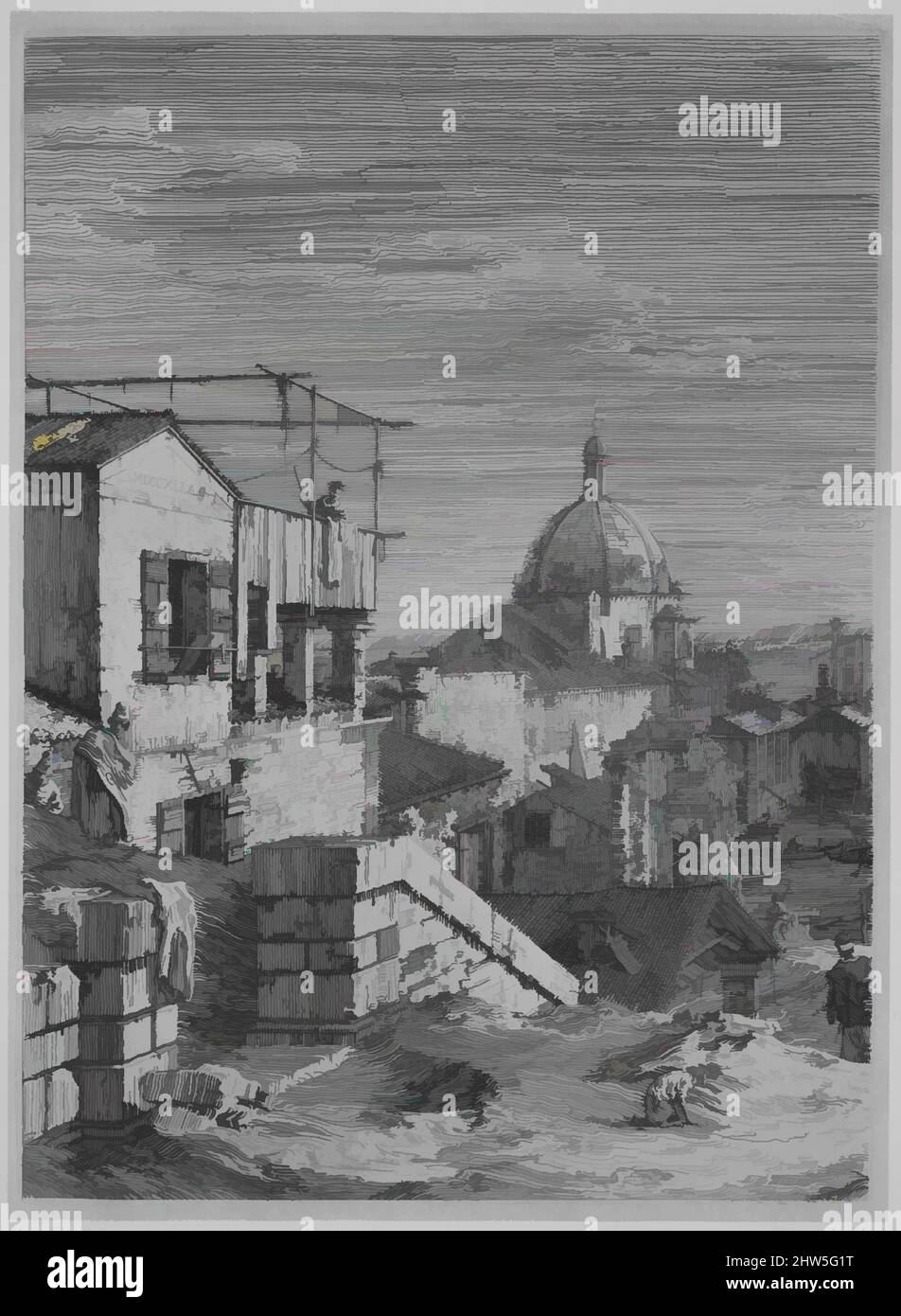 Art inspired by Vedute altre prese da i luoghi altre ideate, 18th century, Books, Classic works modernized by Artotop with a splash of modernity. Shapes, color and value, eye-catching visual impact on art. Emotions through freedom of artworks in a contemporary way. A timeless message pursuing a wildly creative new direction. Artists turning to the digital medium and creating the Artotop NFT Stock Photo