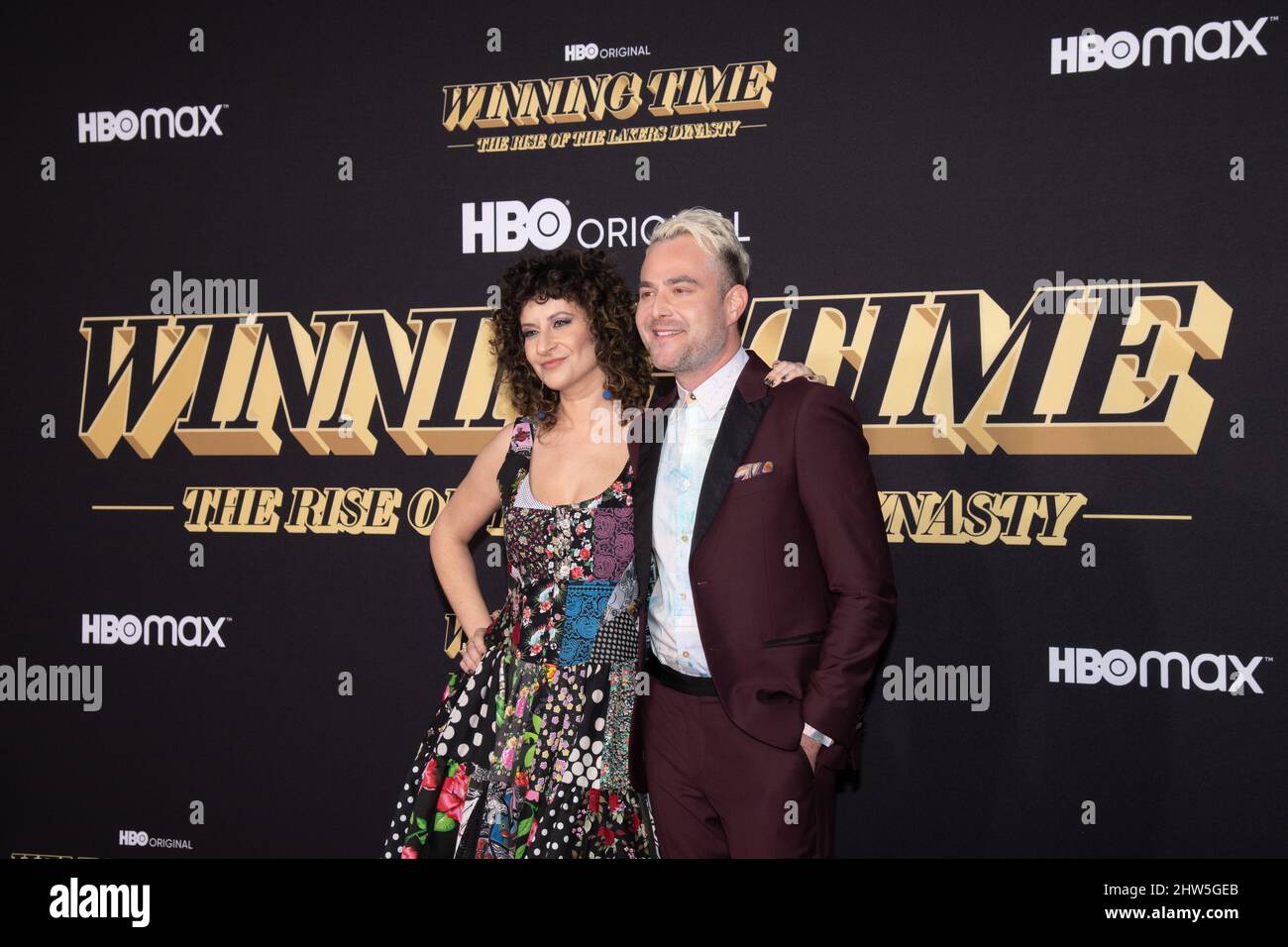 02 March 2022 - Los Angeles, California - Sofiya Goldshteyn and Max Borenstein. Premiere Of HBO's ''Winning Time: The Rise Of The Lakers Dynasty' (Credit Image: © Billy Bennight/AdMedia via ZUMA Press Wire) Stock Photo