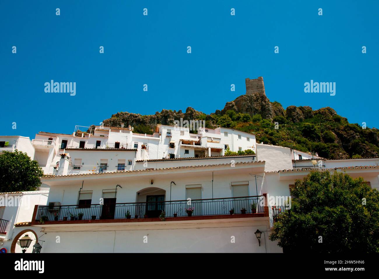 Zahara de la Sierra - Spain Stock Photo - Alamy
