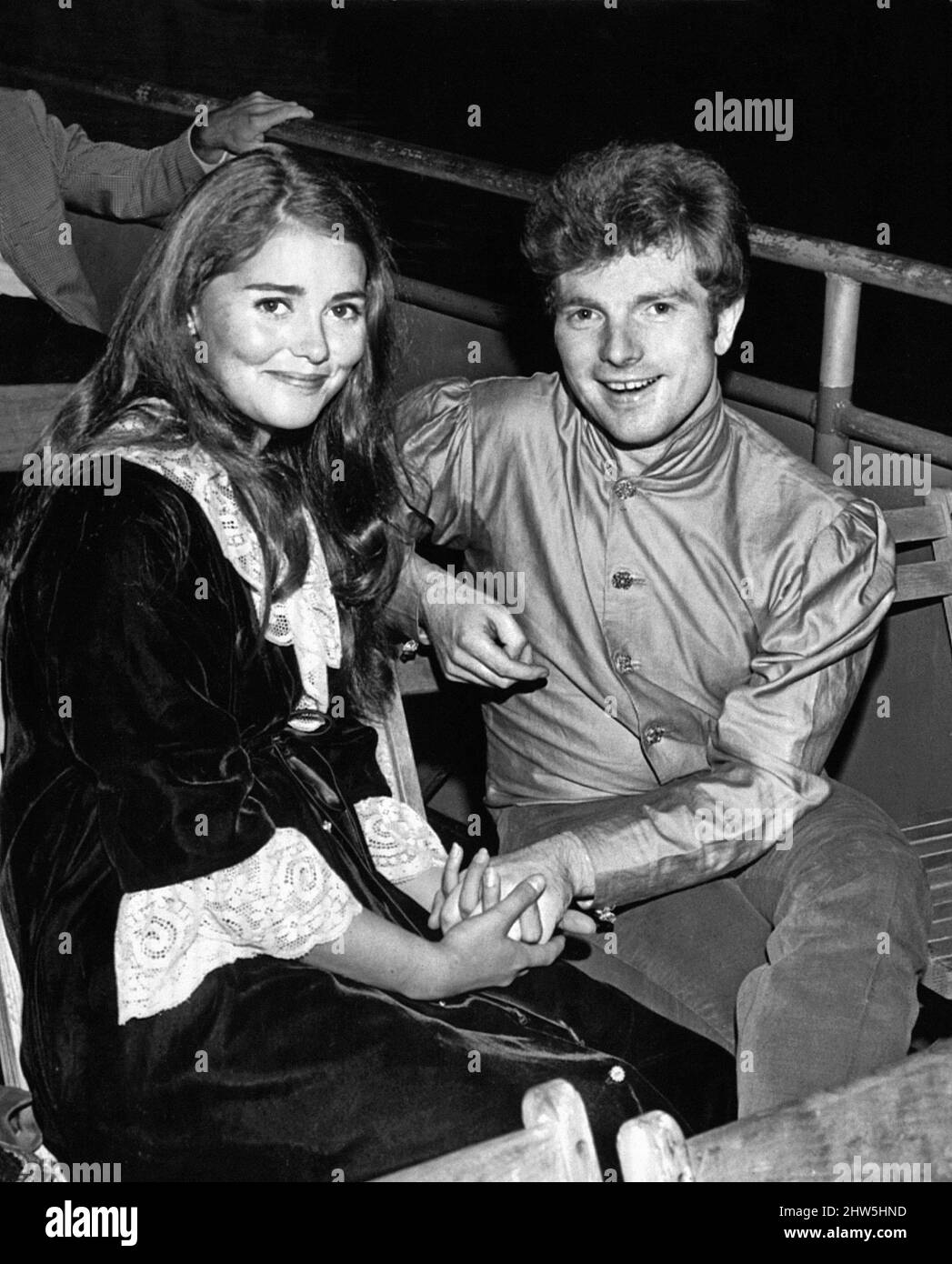 Singer Van Morrison and Janet Planet. 10th October 1967. Stock Photo