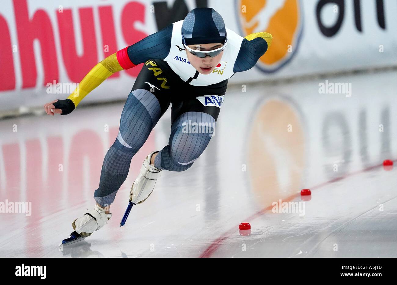 Arisa Tsujimoto (JPN) competes in 500m women during ISU World Speed Skating Championships Sprint