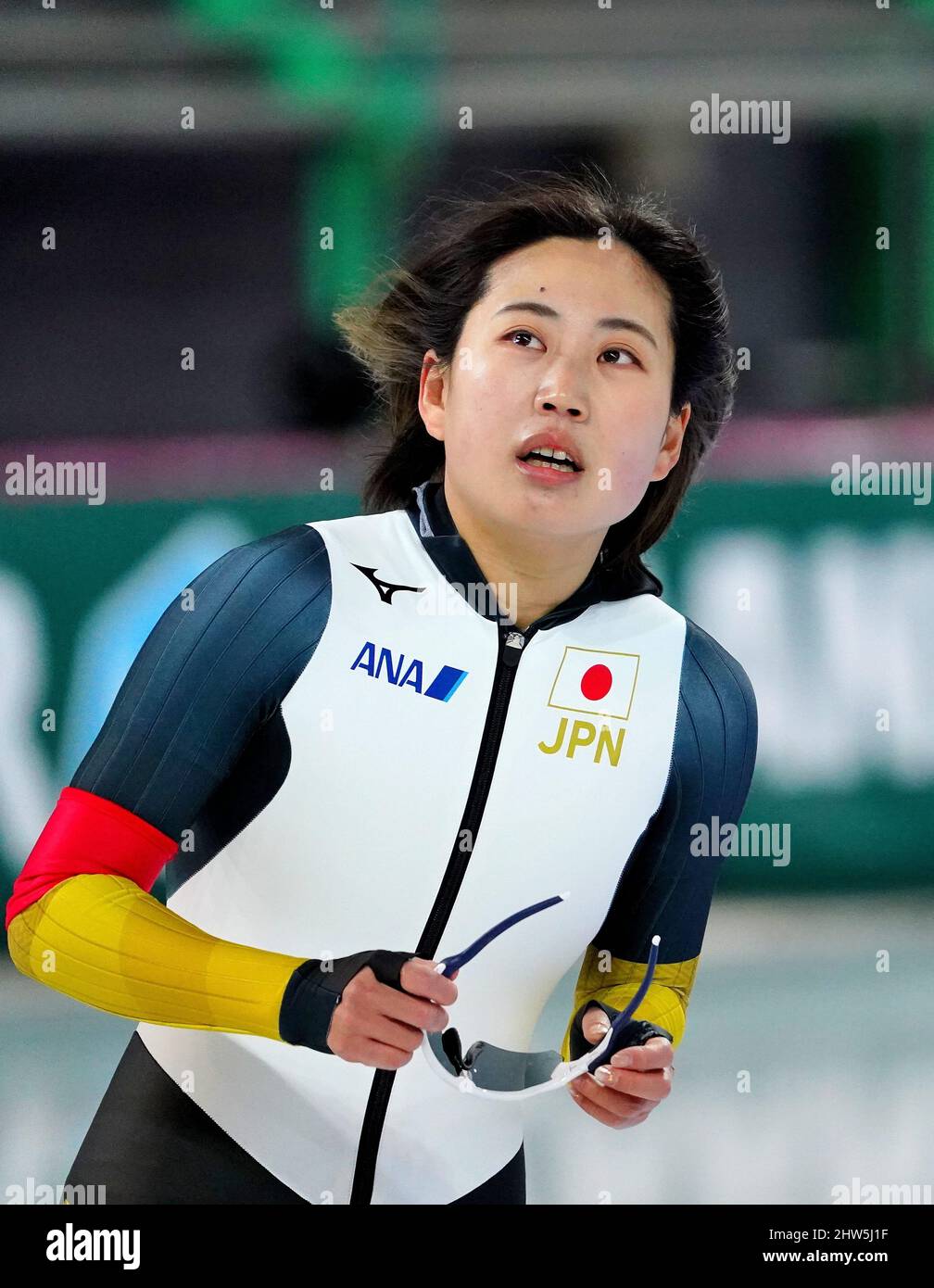 Arisa Tsujimoto (JPN) competes in 500m women during ISU World Speed