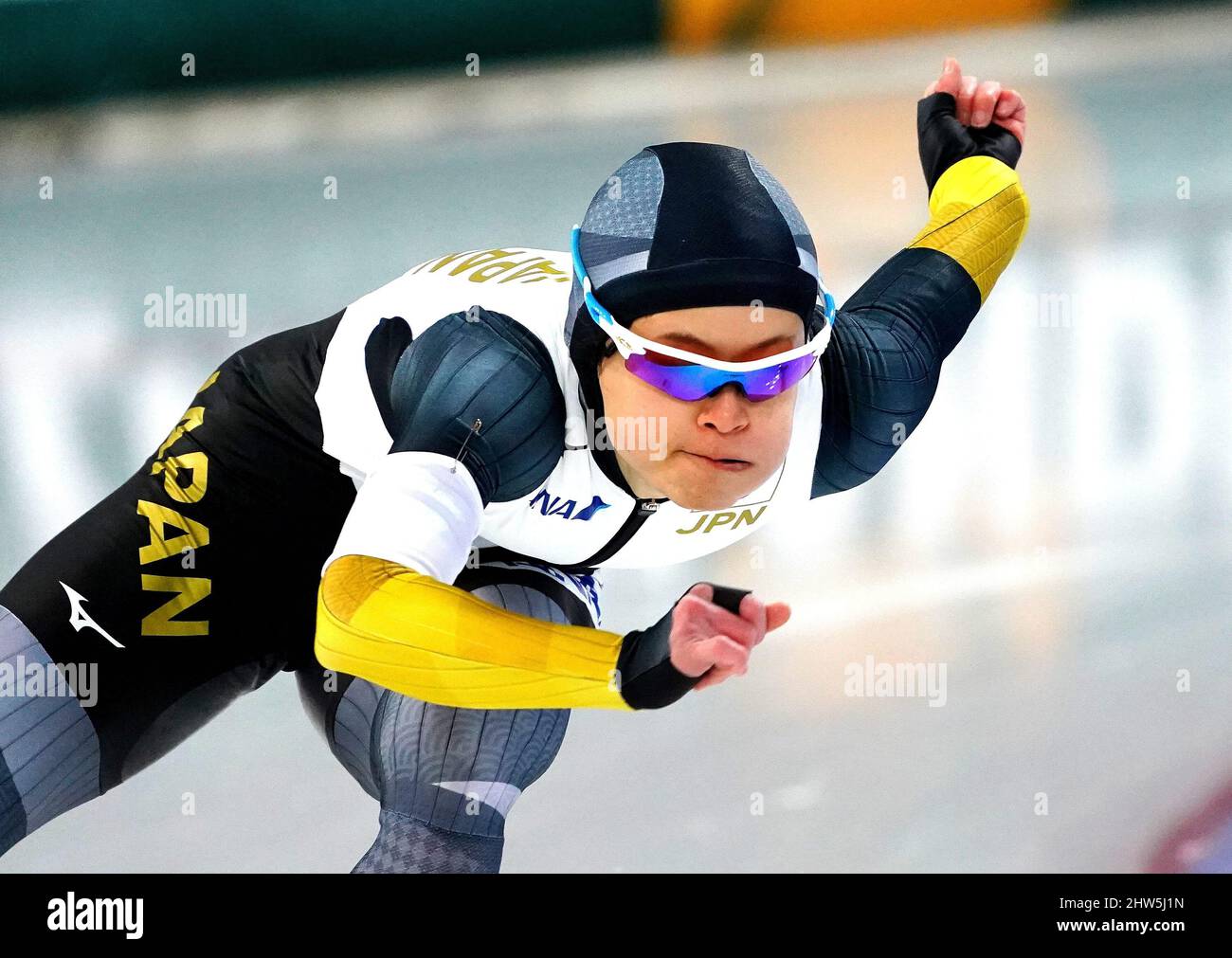 Rio Yamada (JPN) competes in 500m women during ISU World Speed Skating