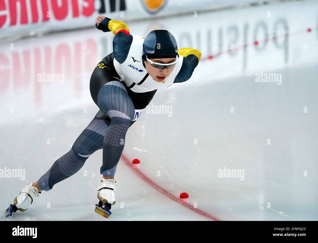 Arisa Tsujimoto (JPN) competes in 500m women during ISU World Speed