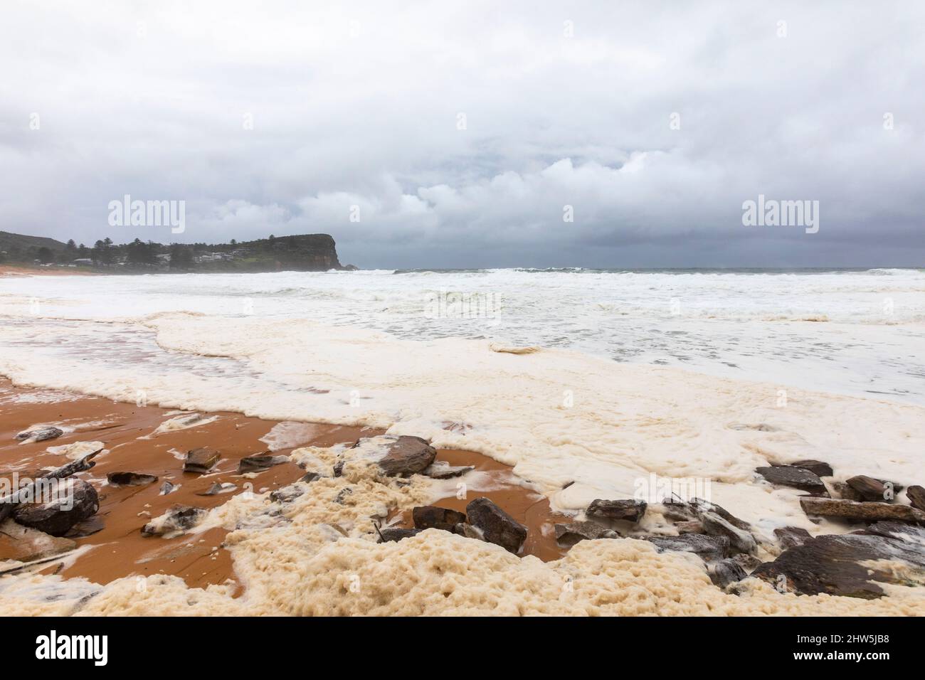 Australia east coast floods bring wild surf weather and seafoam across