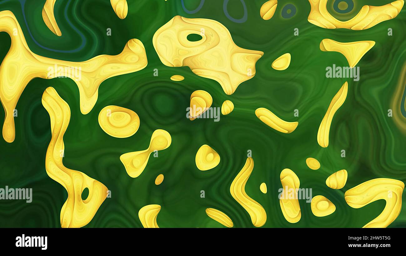 Abstract multicolored textural liquid background. Design, art Stock Photo