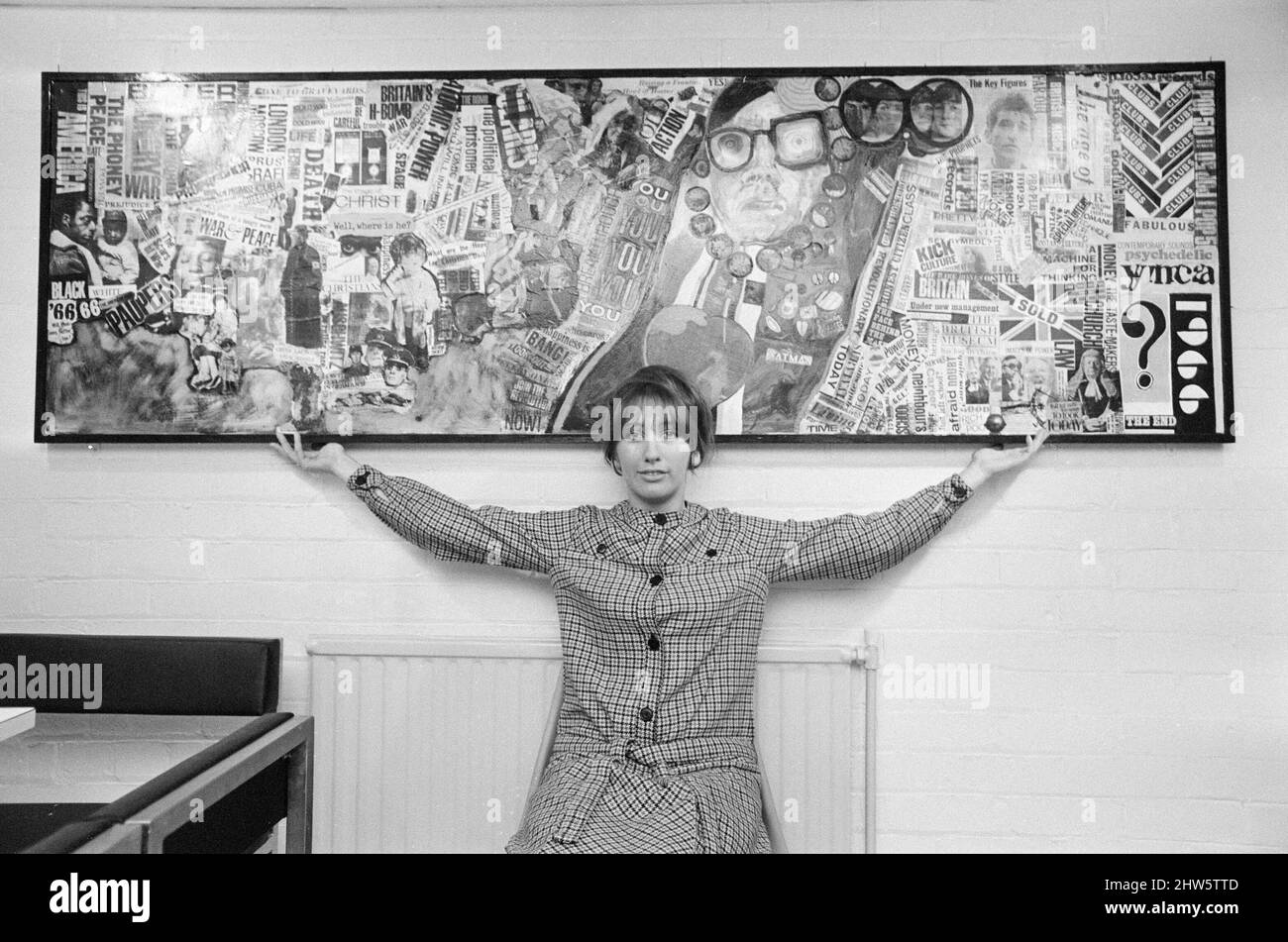 Jean Fairclough, Artist from Bolton, aged 24 years old, pictured with