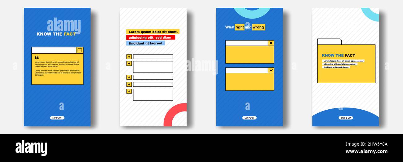 Social media tutorial, tips, trick, did you know post banner layout template with geometric pattern background and folder bubble message design elemen Stock Vector