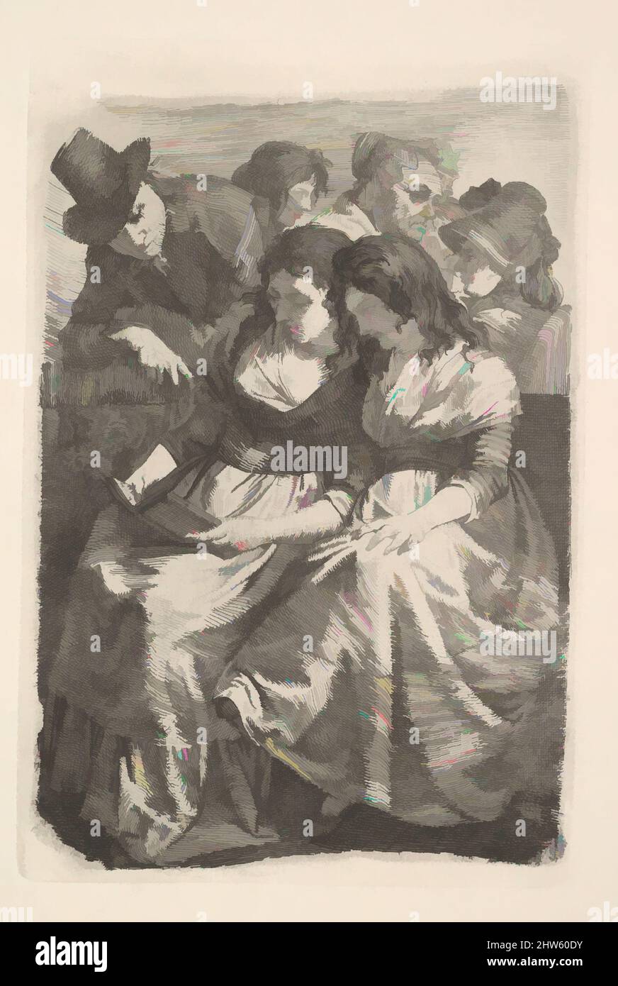 Art inspired by Schadow and His Family, 1925, Etching, restrike, 6 7/8 x 4 1/2 in. (17.5 x 11.4 cm), Prints, Johann Gottfried Schadow (German, Berlin 1764–1850 Berlin, Classic works modernized by Artotop with a splash of modernity. Shapes, color and value, eye-catching visual impact on art. Emotions through freedom of artworks in a contemporary way. A timeless message pursuing a wildly creative new direction. Artists turning to the digital medium and creating the Artotop NFT Stock Photo
