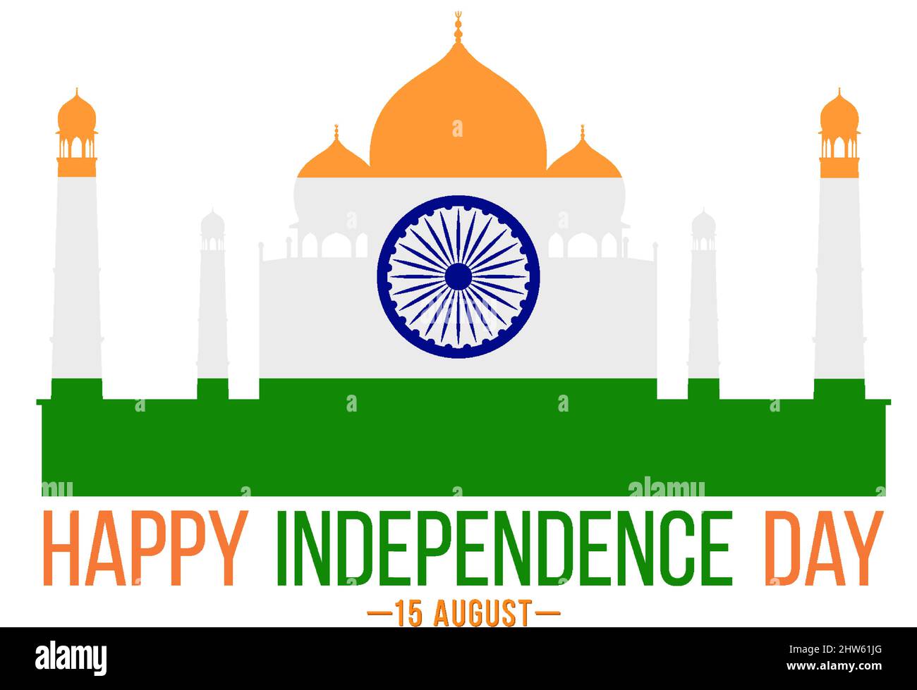 Happy India independence day illustration Stock Vector Image & Art - Alamy