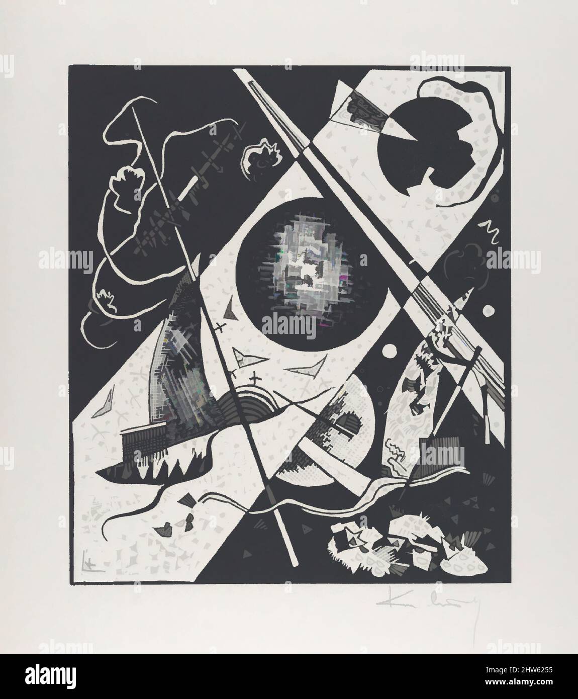 Art inspired by Kleine Welten VI (Small Worlds VI), 1922, Woodcut, Plate: 10 11/16 × 9 3/16 in. (27.2 × 23.3 cm), Prints, Vasily Kandinsky (French (born Russia), Moscow 1866–1944 Neuilly-sur-Seine,