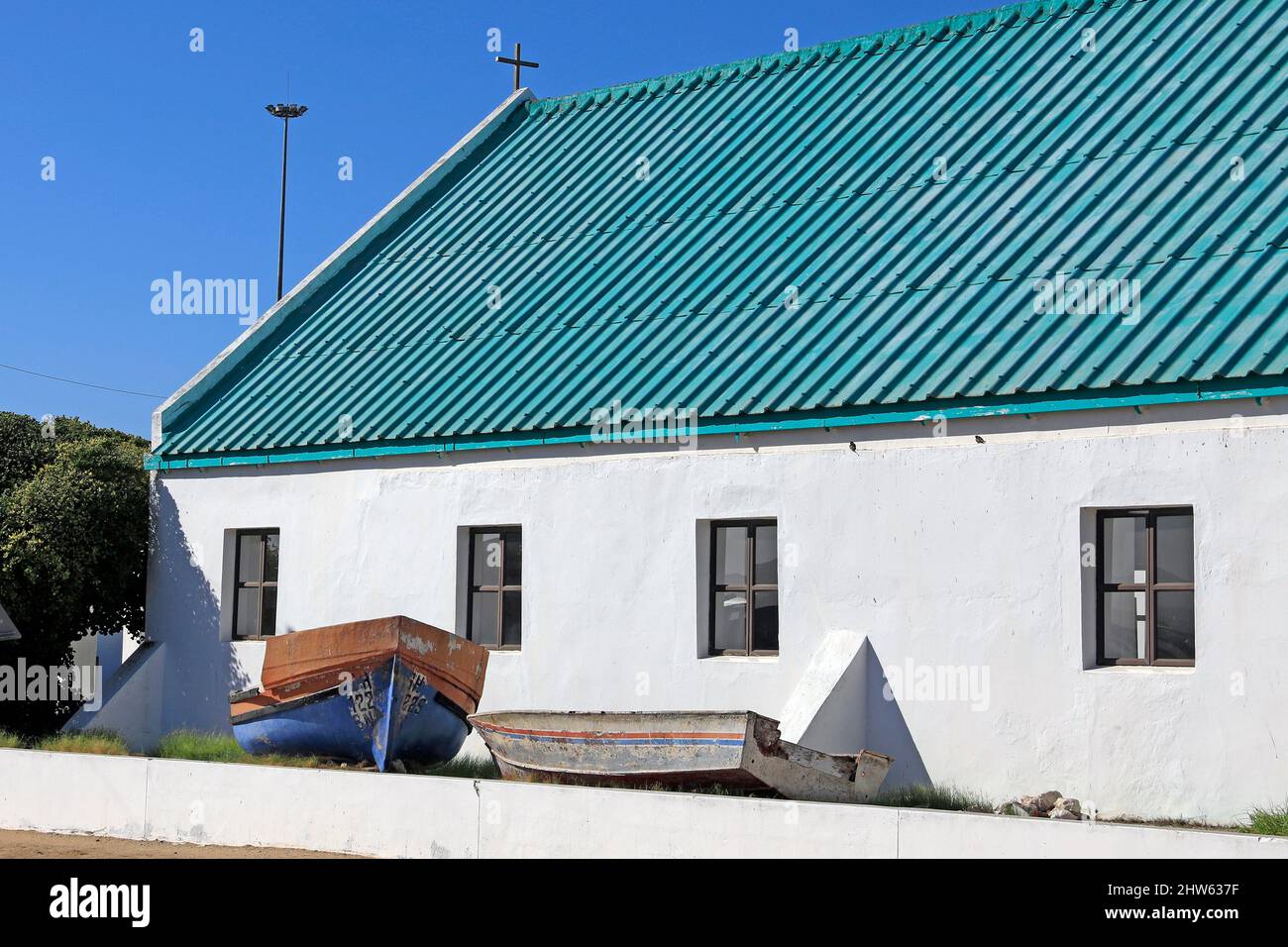 House in Paternoster, Cape West Coast, South Africa. Stock Photo