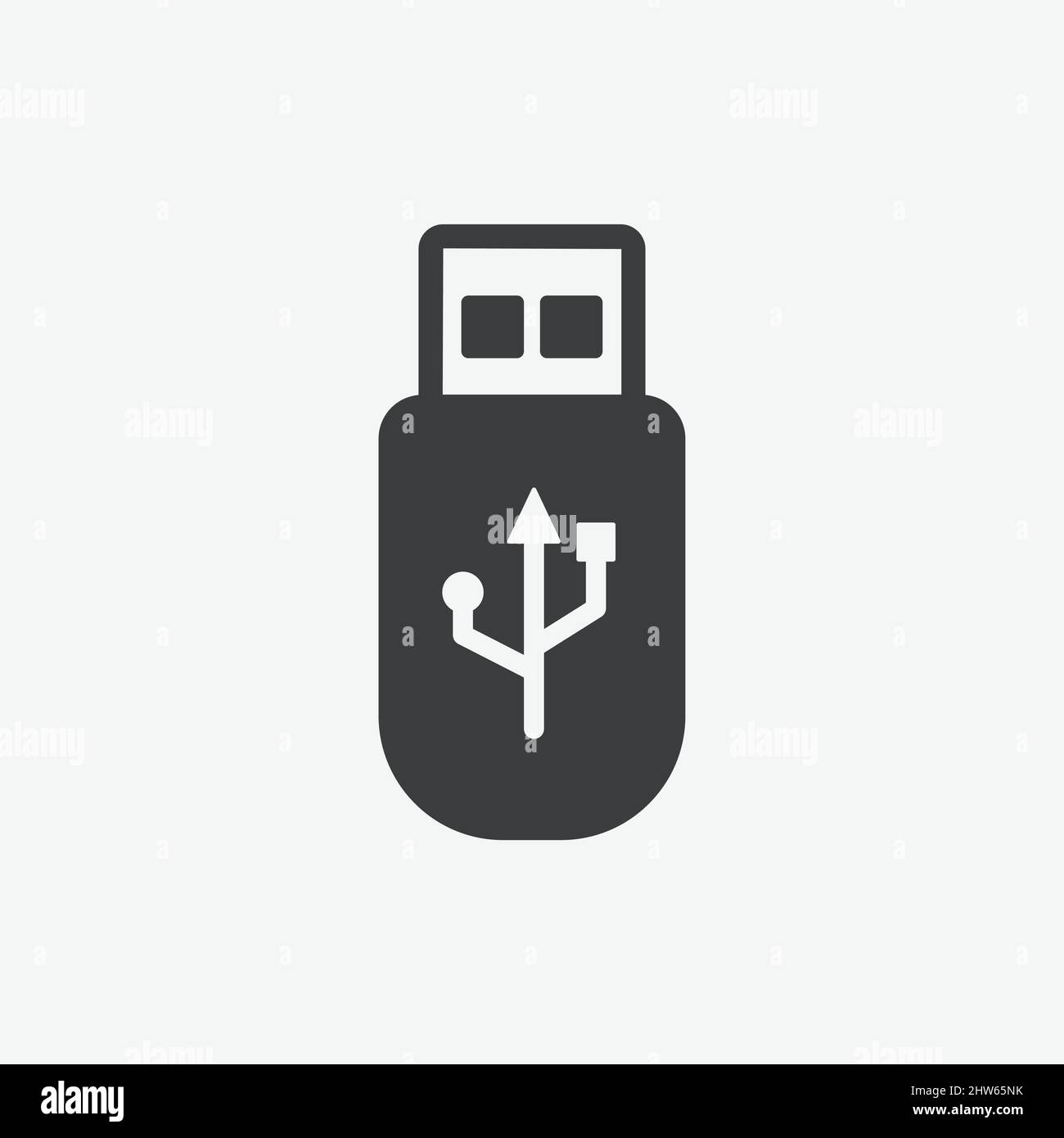 USB Transfer Flash Drive Flat Vector Icon Stock Vector Image & Art - Alamy