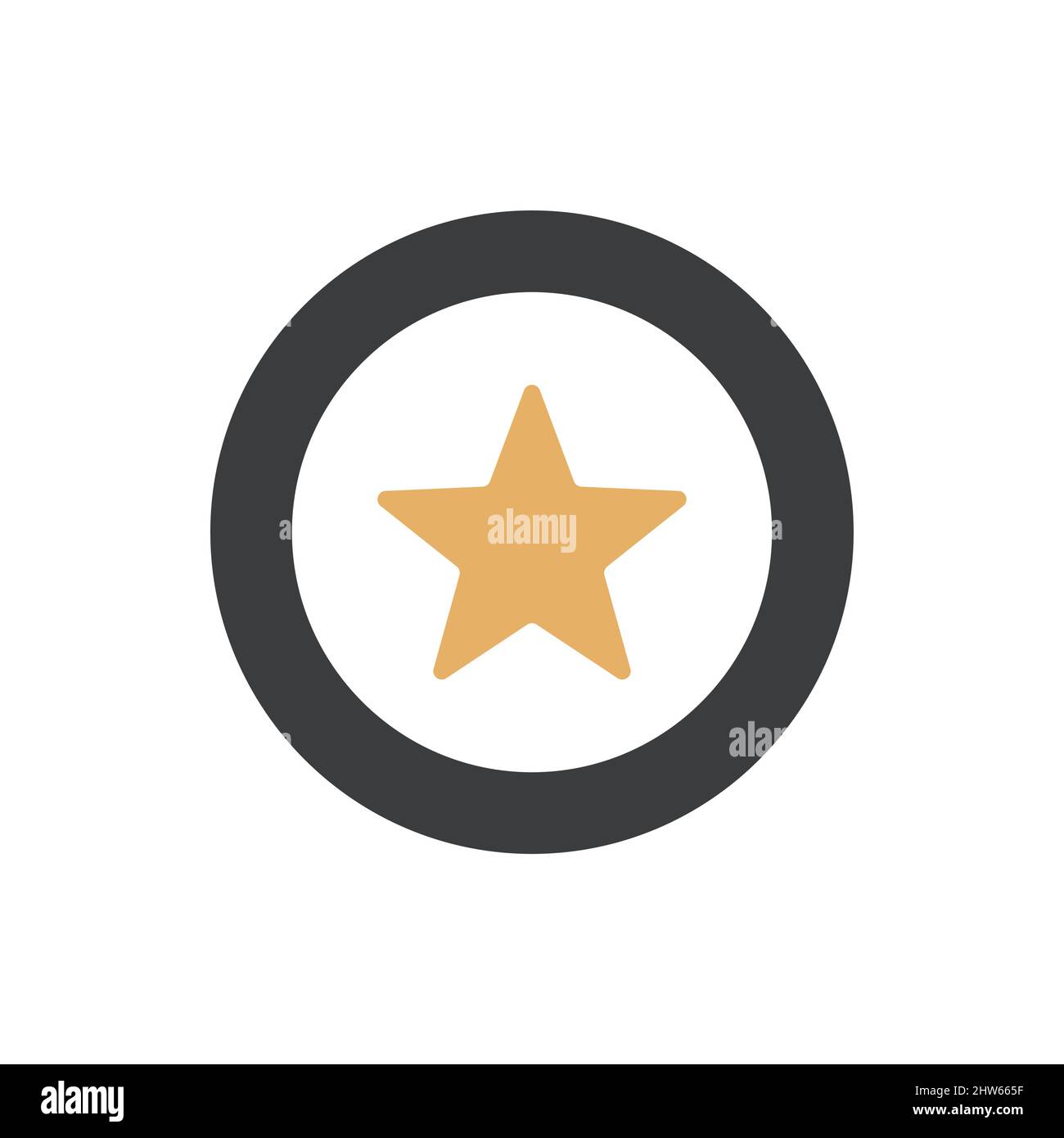 Yellow star award icon Stock Vector Images - Alamy