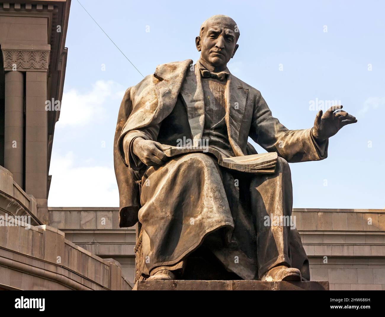 Monument in Yerevan near the Opera House Stock Photo