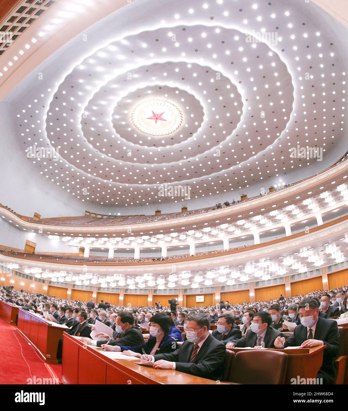 Beijing, China. 4th Mar, 2022. Members of the 13th National Committee