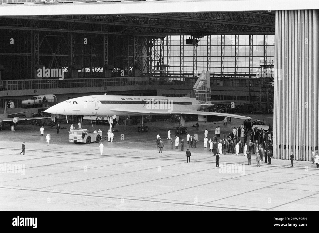 Concorde prototype 002 makes its first official public appearance in ...
