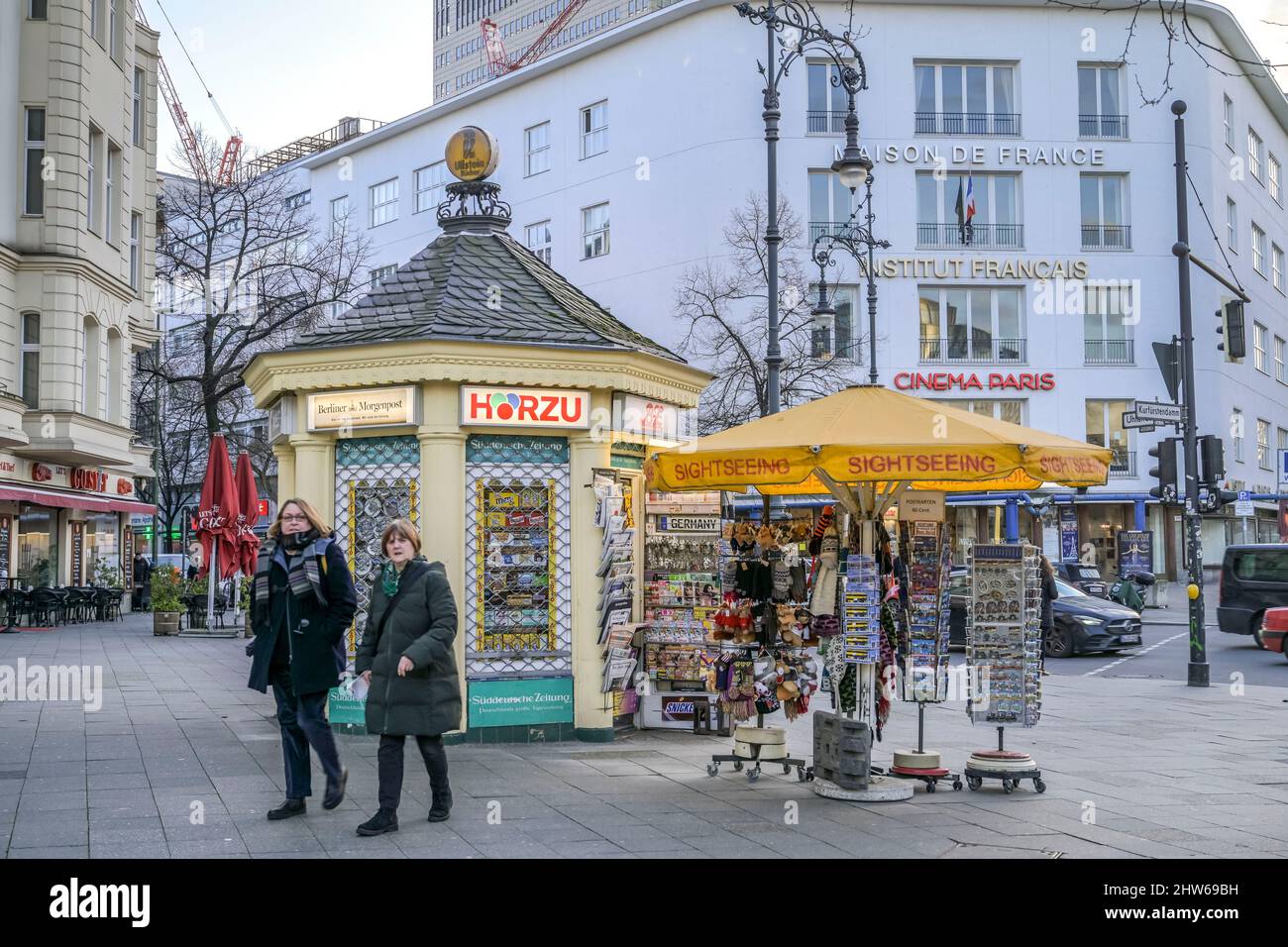 Historischer Kiosk, Kurfürstendamm, Charlottenburg, Berlin, Deutschland Stock Photo