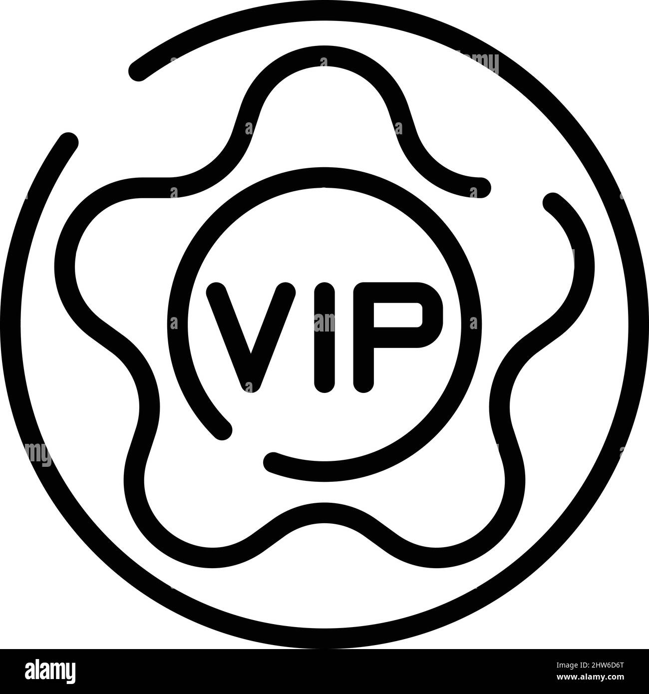 Vip Star Icon Outline Vector Event Party Cinema Concert Stock Vector Image Art Alamy