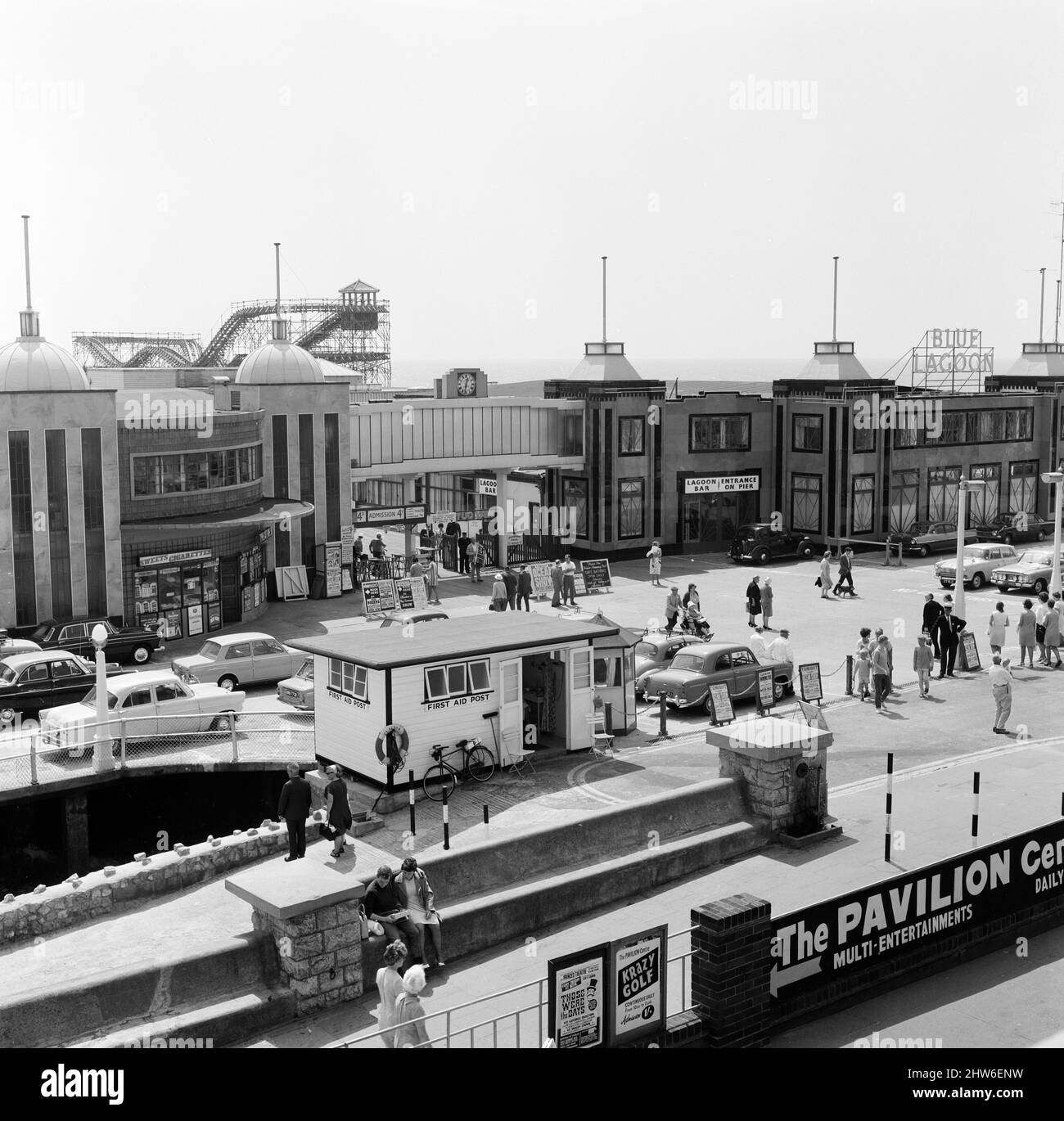 ClactononSea, Essex. 23rd July 1967 Stock Photo Alamy