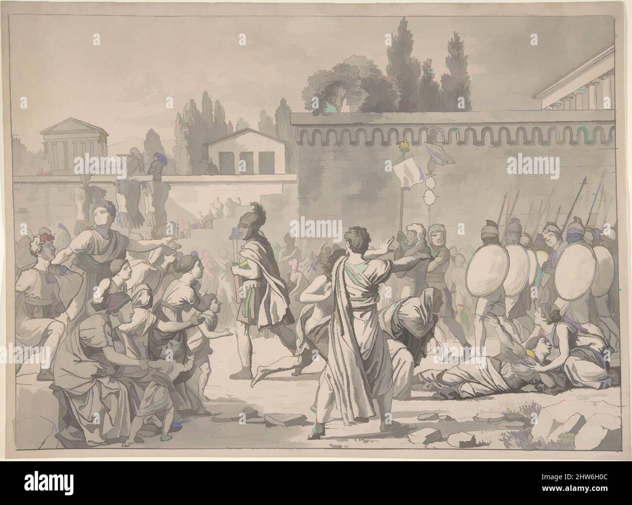 Art inspired by The Surviving Horatian, first half 19th century, Pen