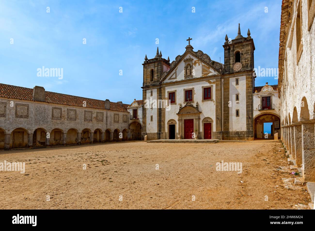 Sanctuary of Our Lady of Espichel Cape, Sesimbra, Lisbon Coast, Setubal, Portugal Stock Photo