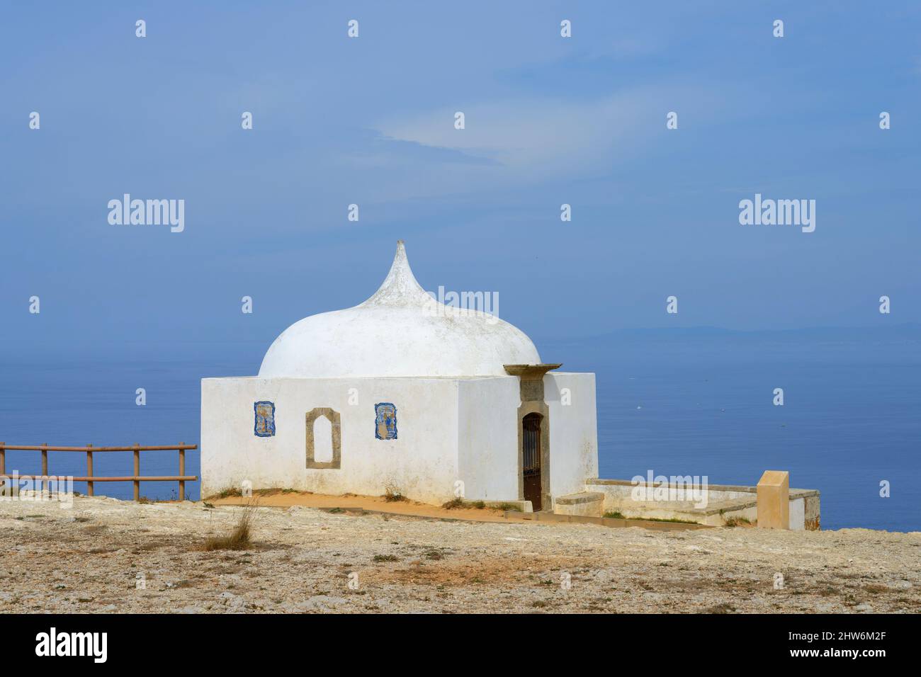 Hermitage of Memory, Sanctuary of Our Lady of Espichel Cape, Sesimbra, Lisbon Coast, Setubal, Portugal Stock Photo