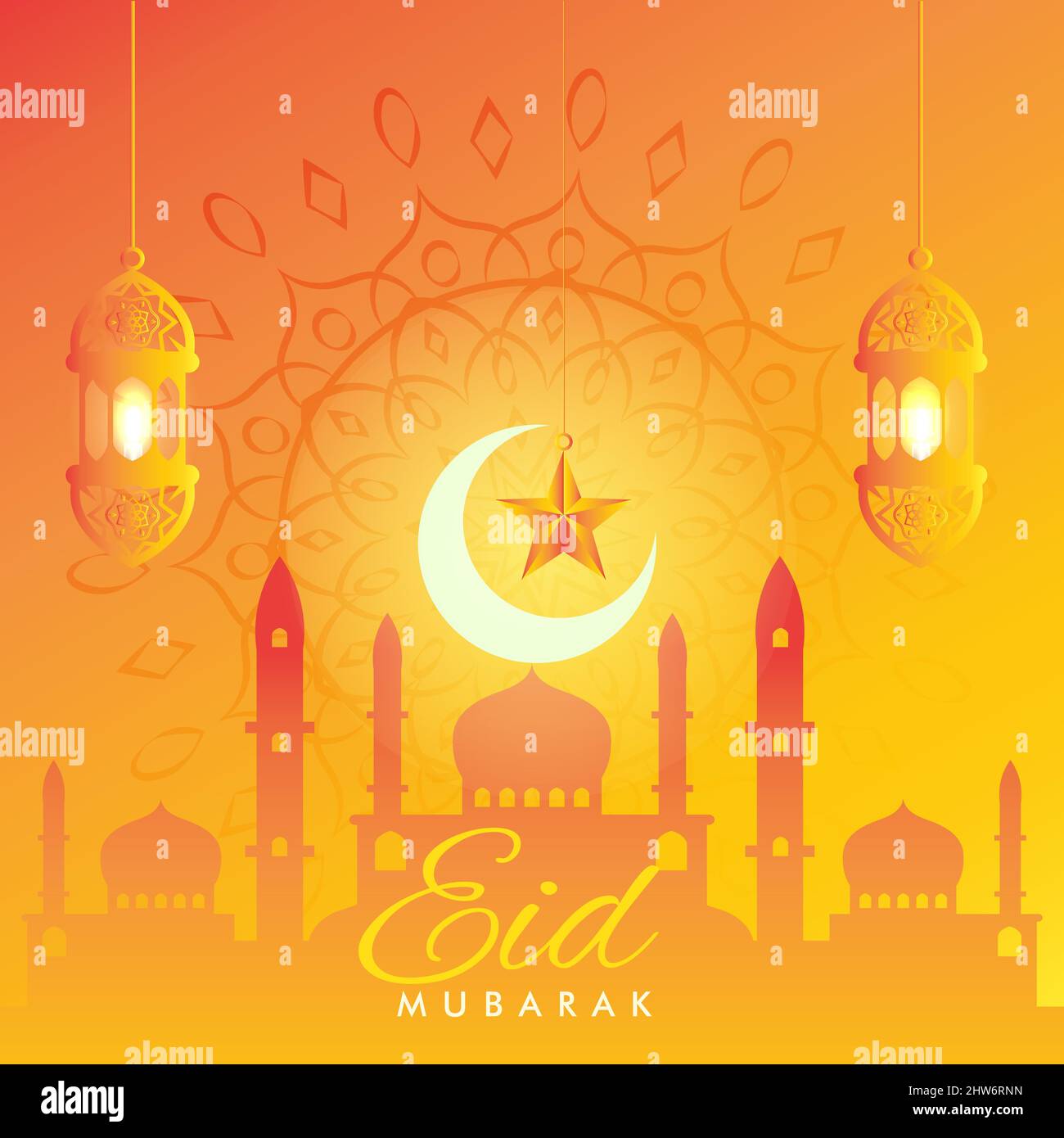 Eid mubarak, Eid al adha, Eid al fitr islamic poster banner vector wallpaper  background design Stock Vector Image & Art - Alamy