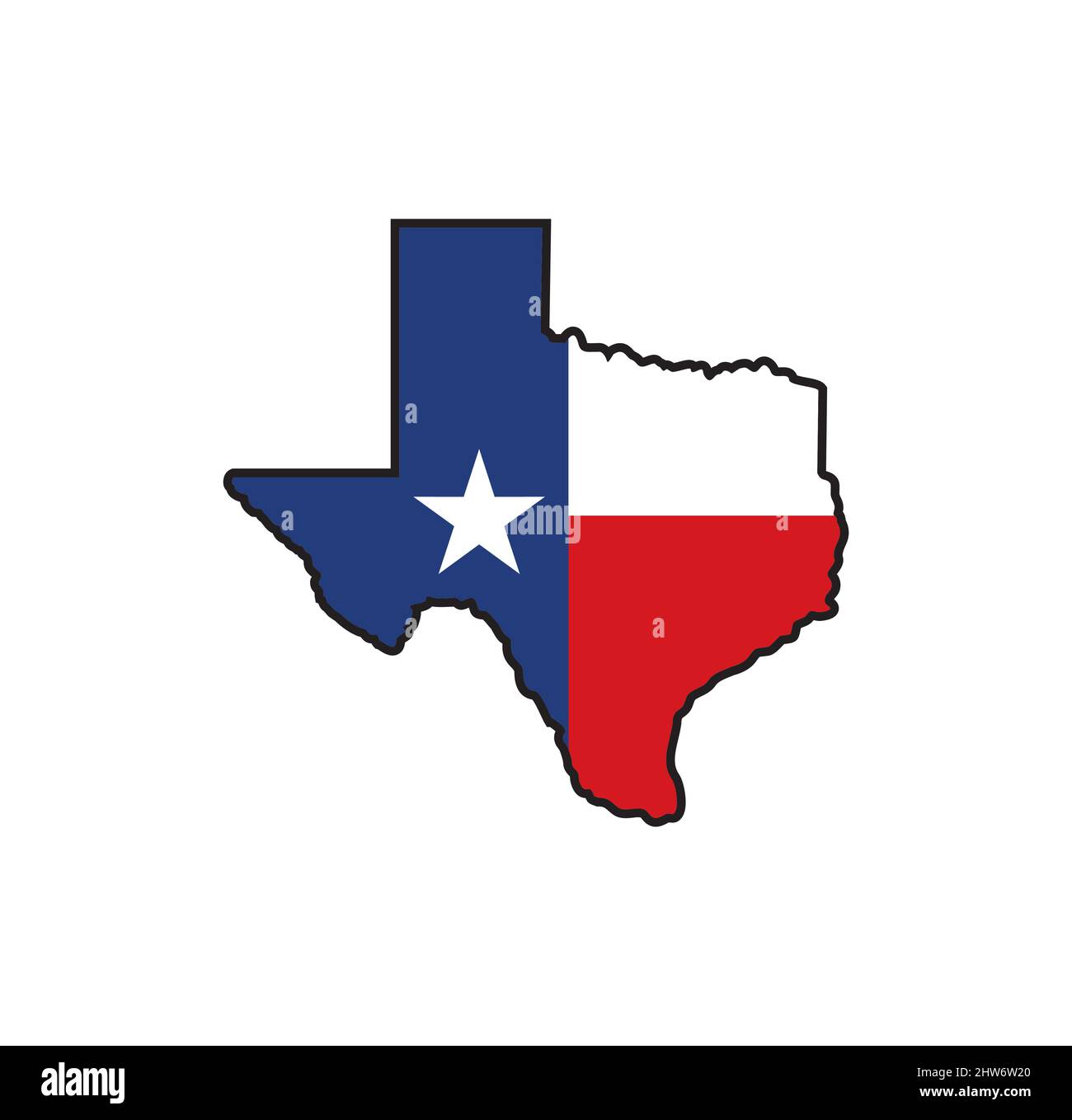 Texas map with flag design illustration vector eps format , suitable ...