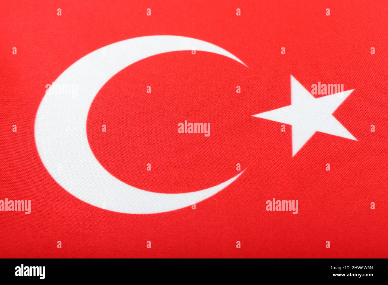 Turkish Flag, moon and star with red background Stock Photo Alamy