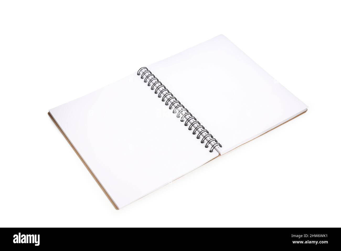 Notebook isolated on white background, blank space for text Stock Photo ...