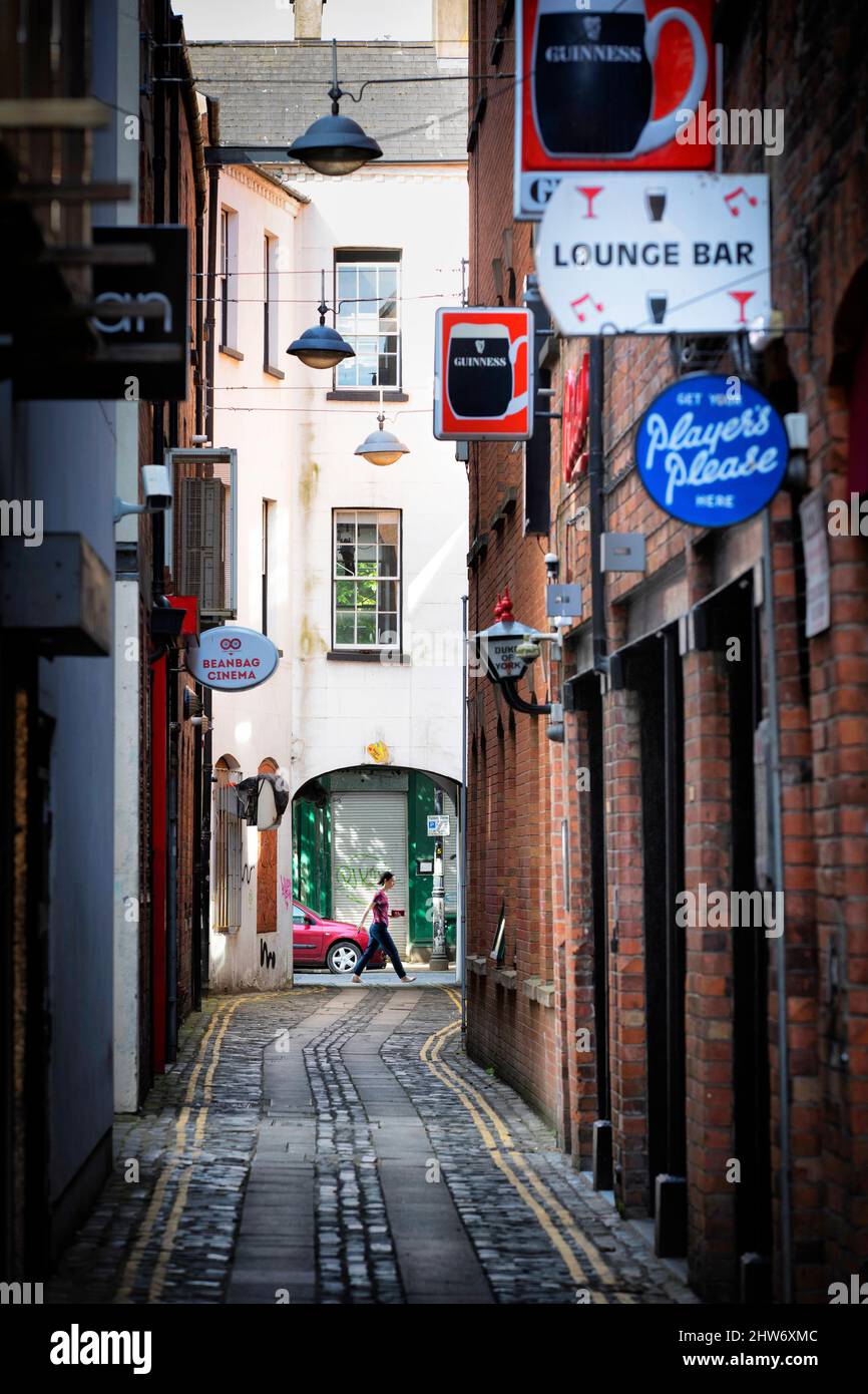 Belfast City Centre cathedral quarter, Northern Ireland Stock Photo