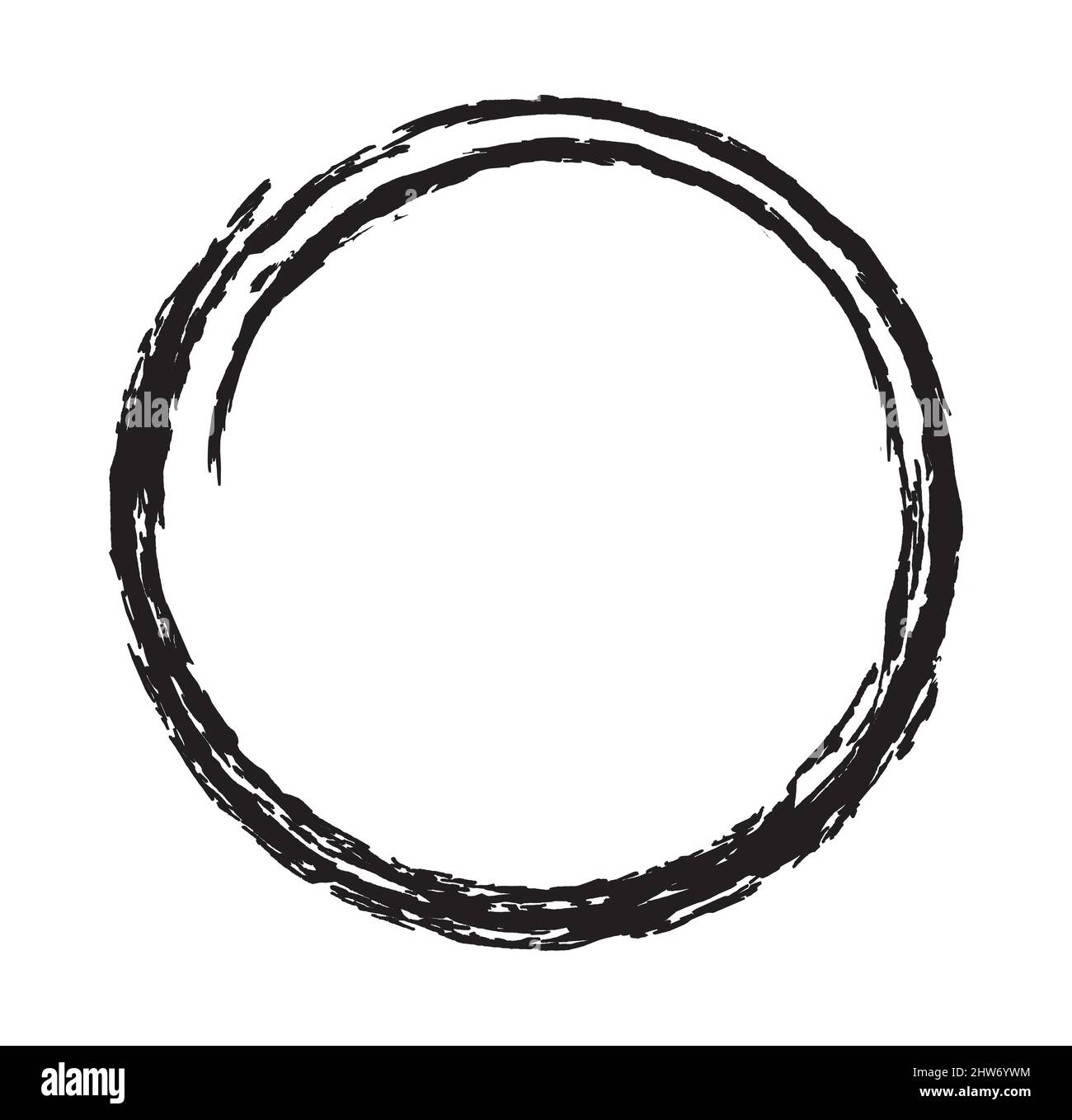 Abstract brush circle design illustration vector eps format , suitable