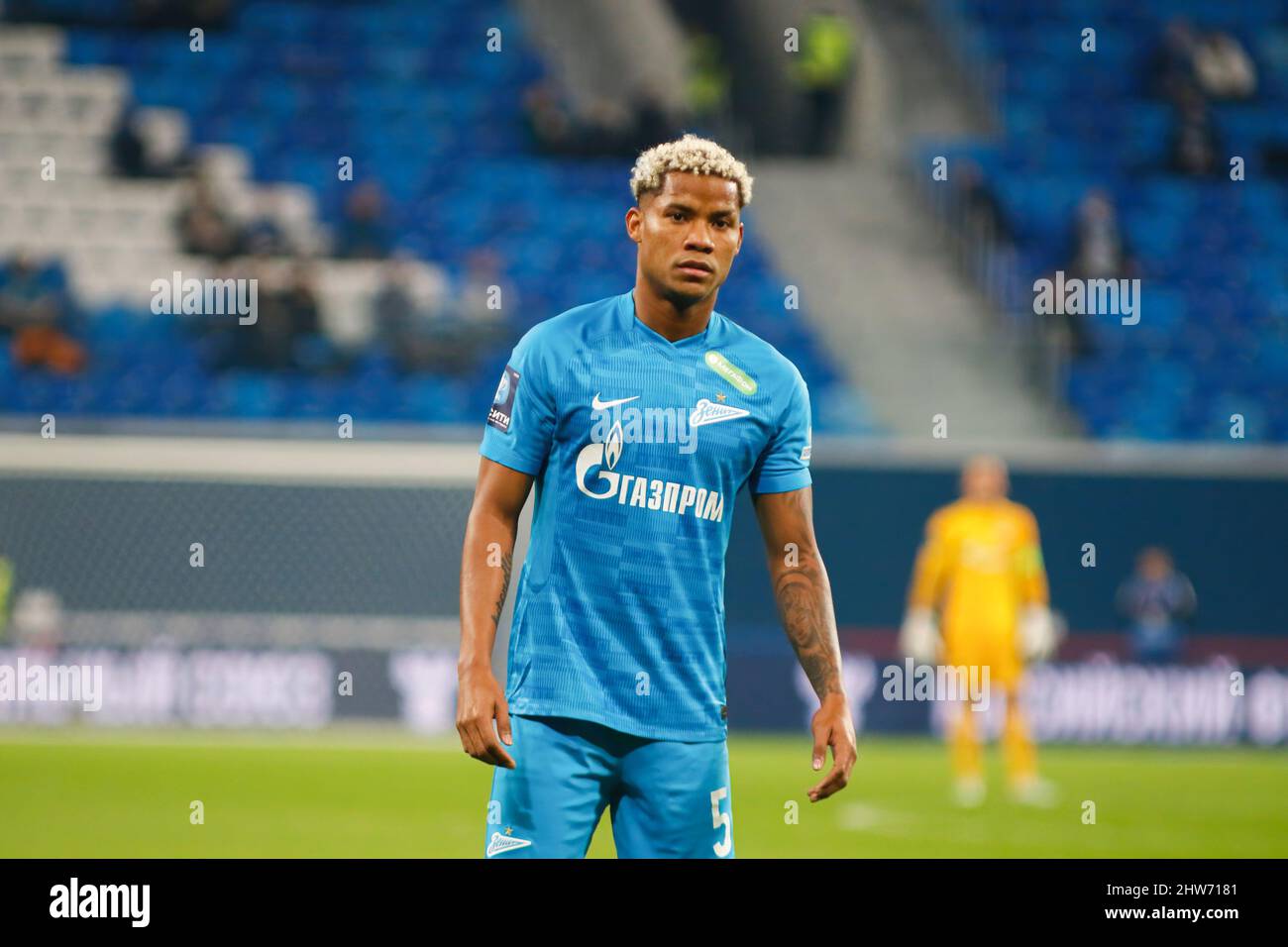 Saint Petersburg, Russia. 03rd Mar, 2022. Wilmar Henrique Barrios Teran, commonly known as Wilmar Barrios (No.9) of Zenit seen during the Russian Cup football match between Zenit Saint Petersburg and Kamaz Naberezhnye Chelny at Gazprom Arena. Final score; Zenit 6:0 Kamaz. (Photo by Maksim Konstantinov/SOPA Images/Sipa USA) Credit: Sipa USA/Alamy Live News Stock Photo