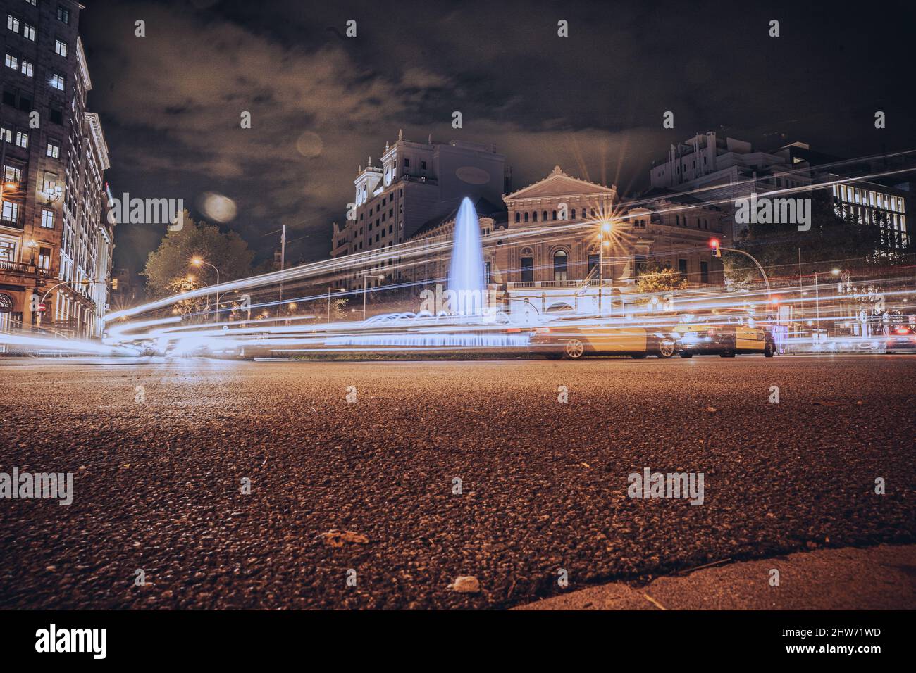 Timelapse shot traffic lights hi-res stock photography and images - Alamy